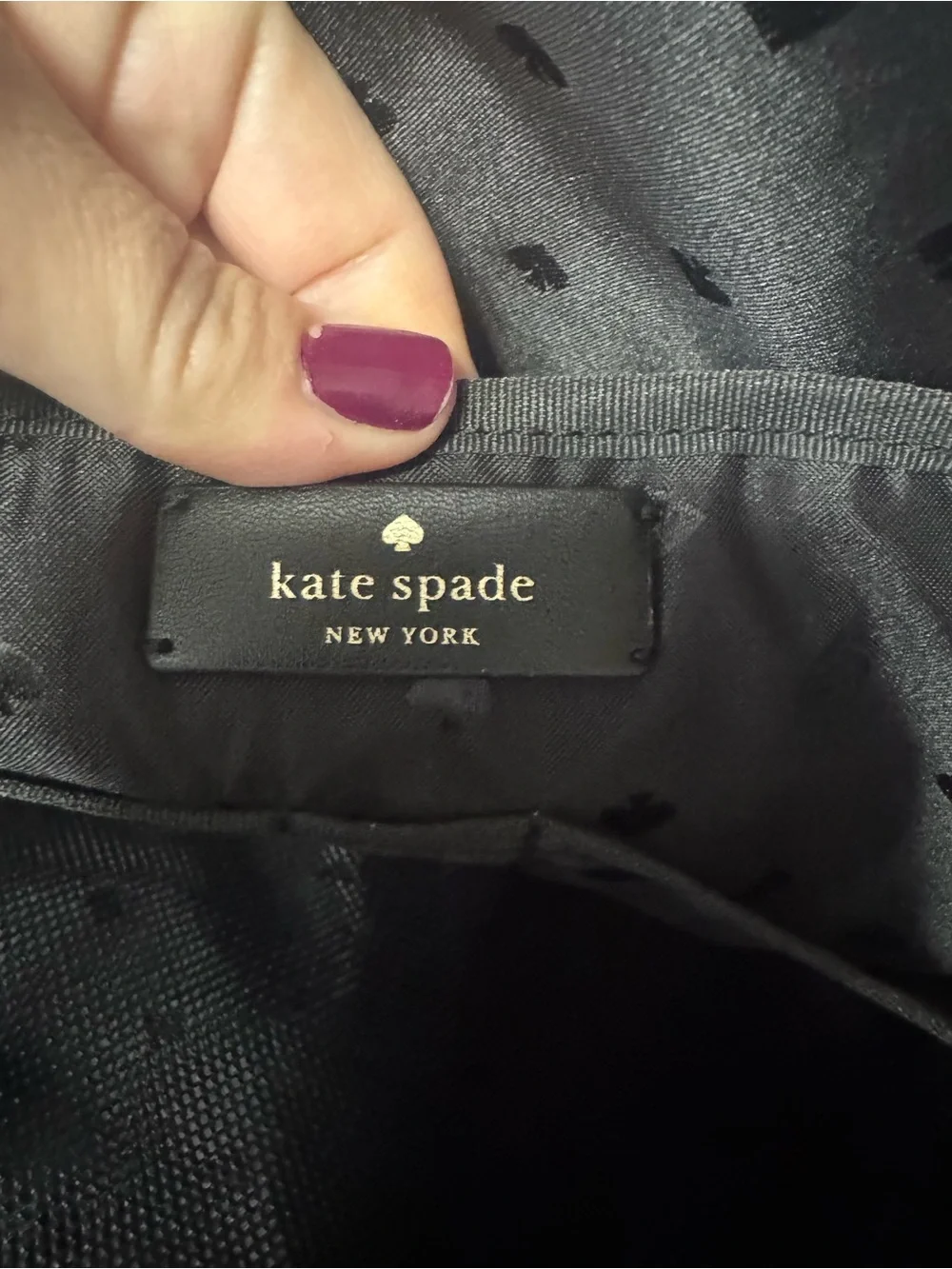 Kate Spade New York Black Nylon Laptop Bag Briefcase Work Travel Case